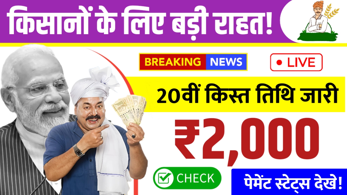 PM Kisan 20th Installment Date