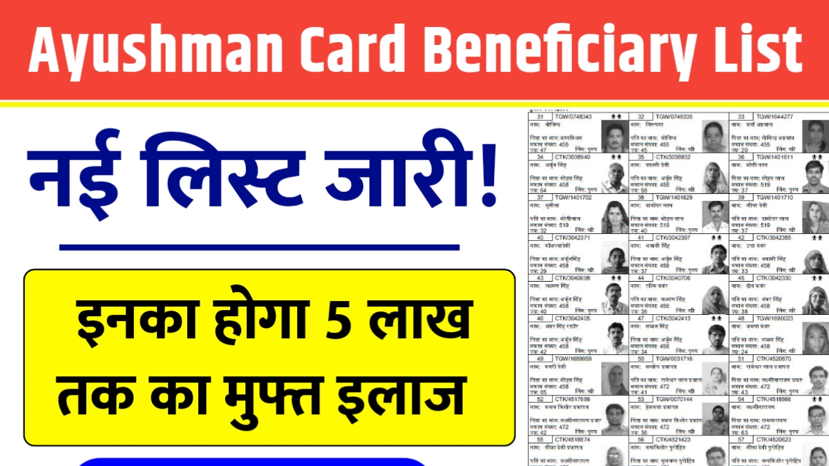Ayushman Card Beneficiary List